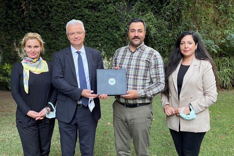 A VISIT FROM RECTOR KALAN TO THE EMBASSY OF ROME
